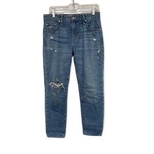 LOVERS + Friends Revolve Jeremy High Rise Distressed Destroyed Relaxed Jeans, 27